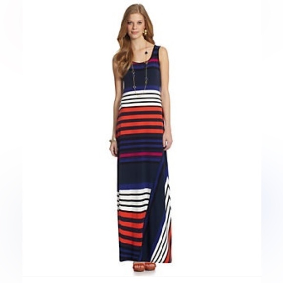 Calvin Klein Dresses & Skirts - Calvin Klein Striped Maxi Dress Size 4